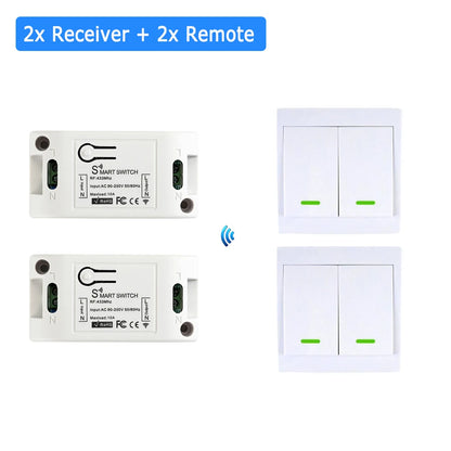 CENFAYA 433 Mhz Drahtlose Fernbedienung Lichtschalter AC 110 V 230 V 220 V Empfänger Modul 1 2 3 Gang Wand Panel Sender EIN/AUS.