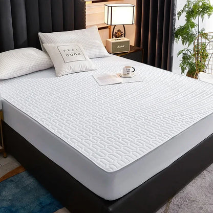 Bed Cover Mat Cover Waterproof Thicken Mattress Pad Protector Skin-Friendly Durable Fitted Sheet Latex 150x200 180x200 160x200.