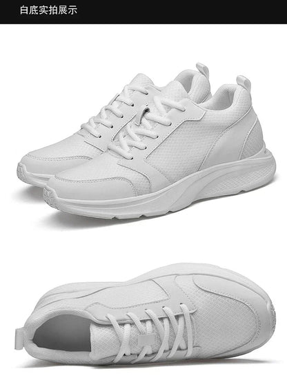 Männer Aufzug Schuhe Höhe Erhöhen Turnschuhe Schuhe für Männer 10 cm Sport Casual Schuhe Unsichtbare Innere Erhöhung 8 cm Weiße Schuhe