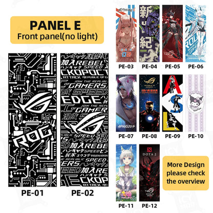 ASUS GX601 Case Lighting panel kit ARGB Laser Engraved Lighting Plate ROG Strix Helios Refit Custom PC MOD Gabinete Shroud
