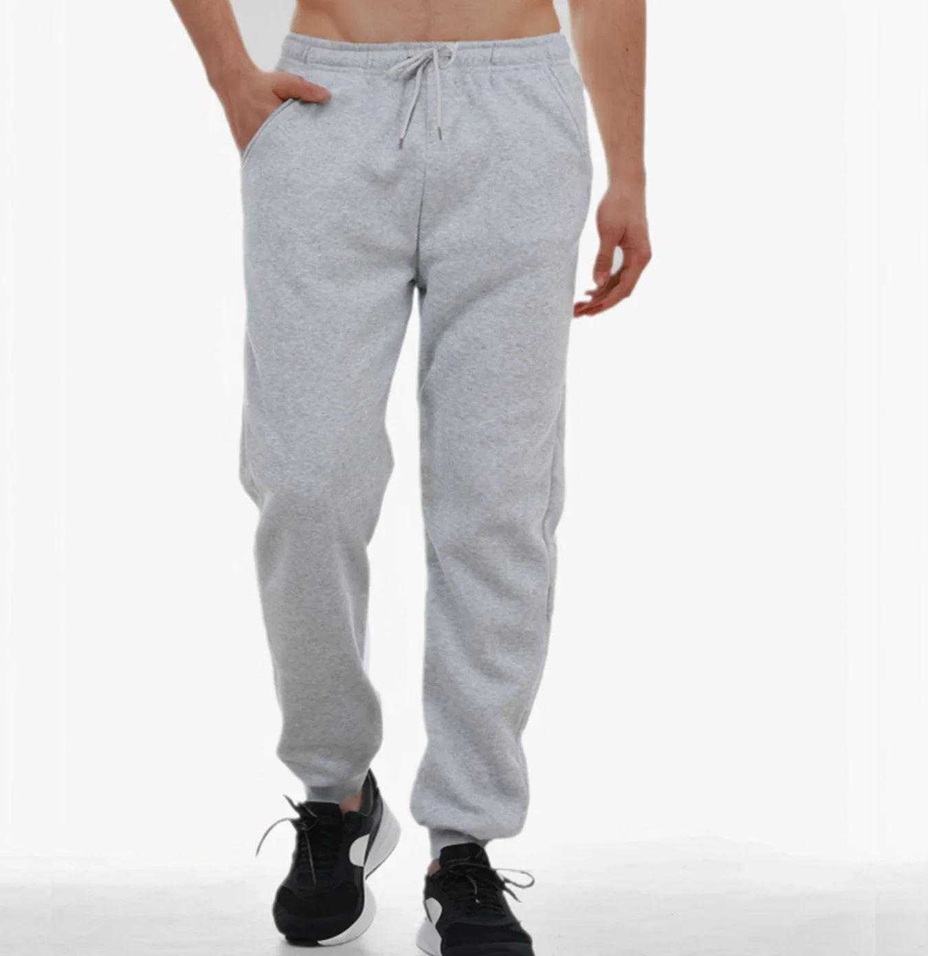 For Men Autumn and Winter Casual Jogging Pants Fleece Sweatpants for Soft and Comfortable Workout.