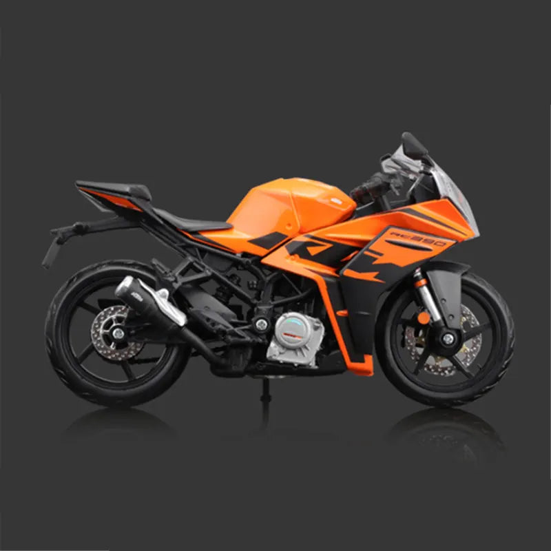 Bburago 1:12 KTM RC 390 Alloy Racing Motorcycle Model Diecast Metal Street Sports Motorcycle Model Simitation Childrens Toy Gift.