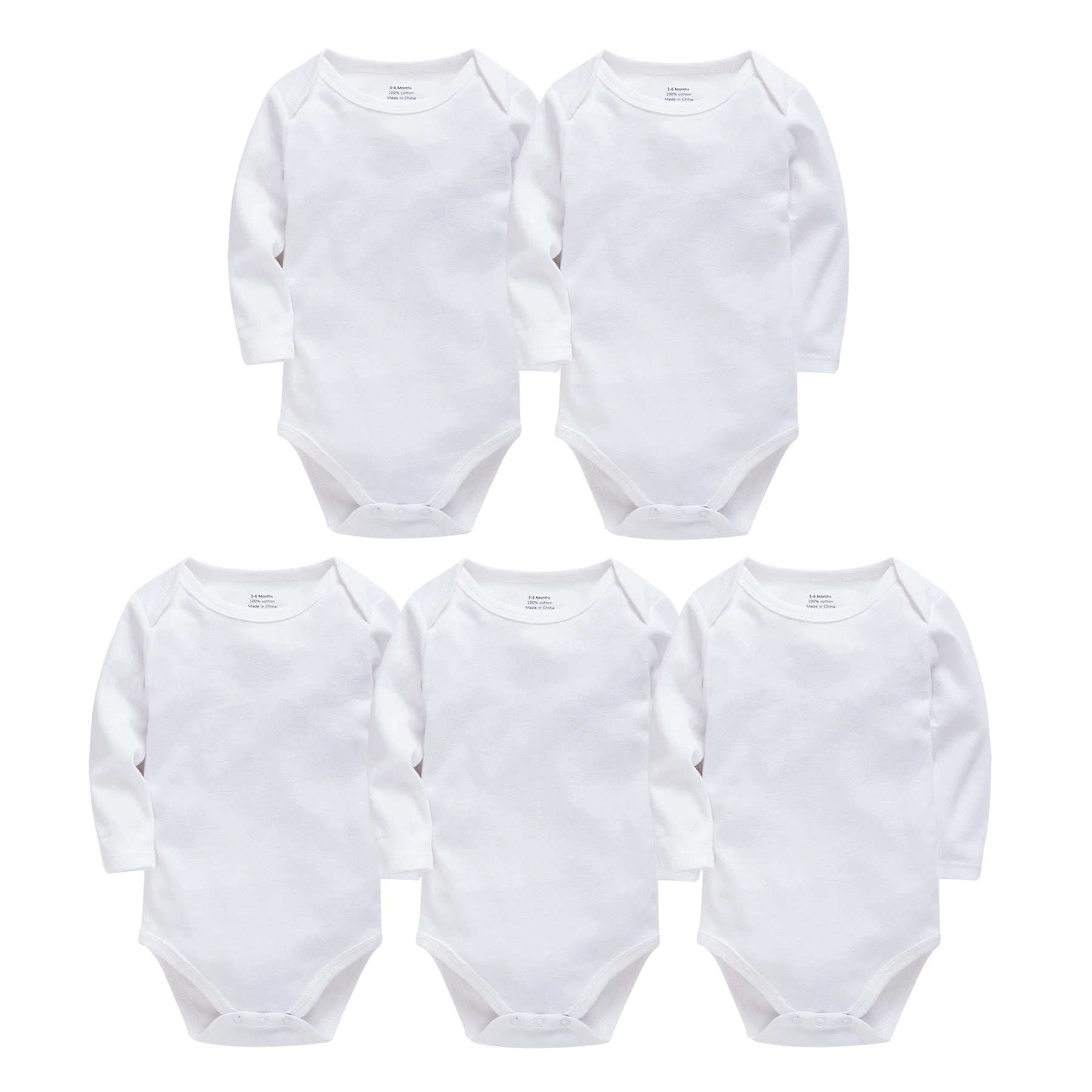 Kavkas 3 Stück 5 Stück 7-teiliger Baby-Body für Jungen, 0–24 Monate, 100 % Baumwolle, volle Ärmel, Herbst-Kleidung für Neugeborene.