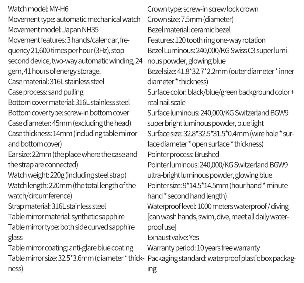 ADDIESDIVE Men's Diver's Watches 1000m Sapphire Glass Super Luminous Calendar NH35A Automatic Mechanical Wristwatch Luxury Watch.