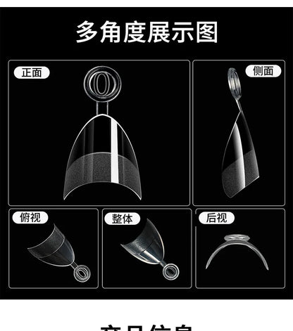 120-600Pcs False Nail Tips Soft Gel Fingertip Semi-matte Square French Coffin Full Half Cover Artificial Fake Nails Extension.
