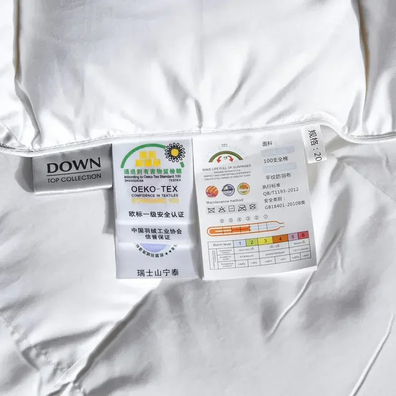 Down duvet 95 white goose down five-star hotel warm double single duvet core goose down duvet.