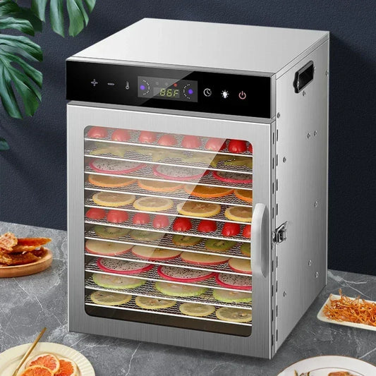 Food Dehydrator Home Fruit Digital Temperature Air Dryer Vegetable  Meat Medicinal Materials Smart Commercial Food Dehydrator.