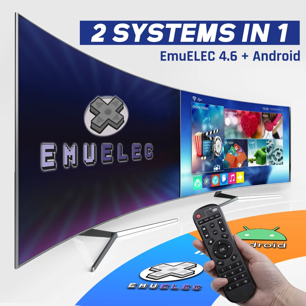 KINHANK Retro Video Game Console Super Console X2 Pro with 90000 Video Games for PS1/DC/MAME/SS with Gamepad Kid Gift Game Box.