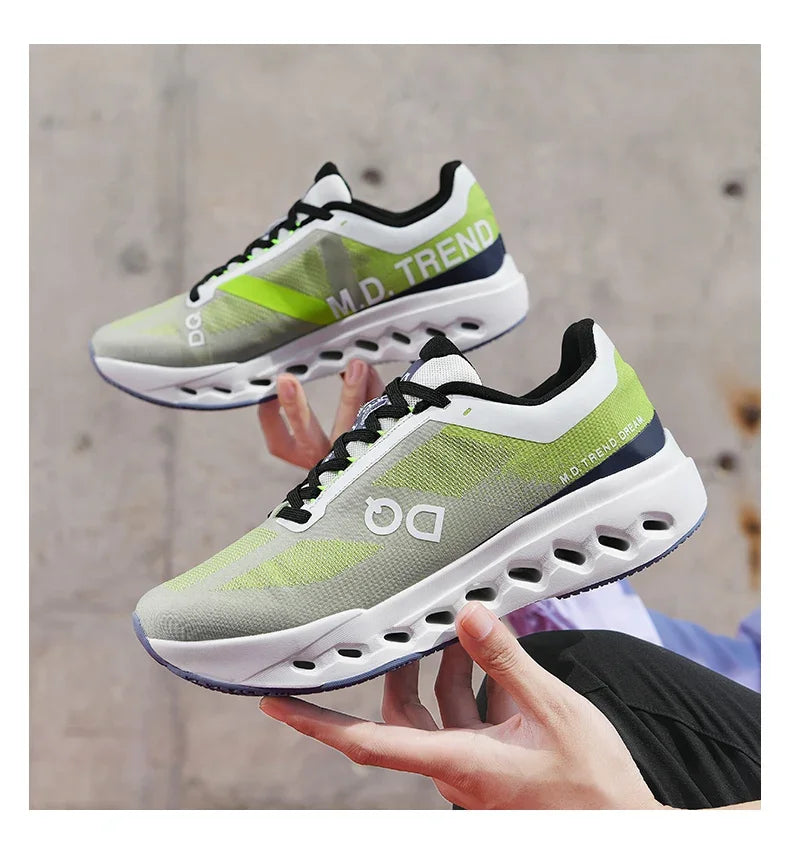 Men Women Comfortable Shoes Unisex Breathable Mesh Walking on Ultralight Outdoor Running Casual Sneakers Clouds Shoes.