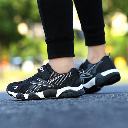 Kids Fashion Sneakers for Boys Mesh Breathable Sports Running Shoes Lightweight Children School Walking Footwear.