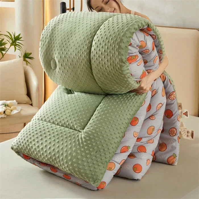 New A-class Retro Double Yarn Bean Velvet Winter Blanket Core, Fast Heating Warm Blanket, Four Seasons Spring and Autumn Quilt