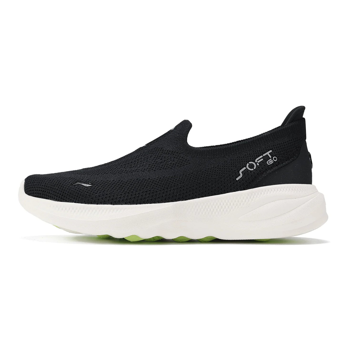 Li-Ning Women SOFT GO 2 KNIT Slip-on Casual Walking Shoes Breathable Cushion Flexible LiNing Comfortable Sports Sneakers AGLV018.