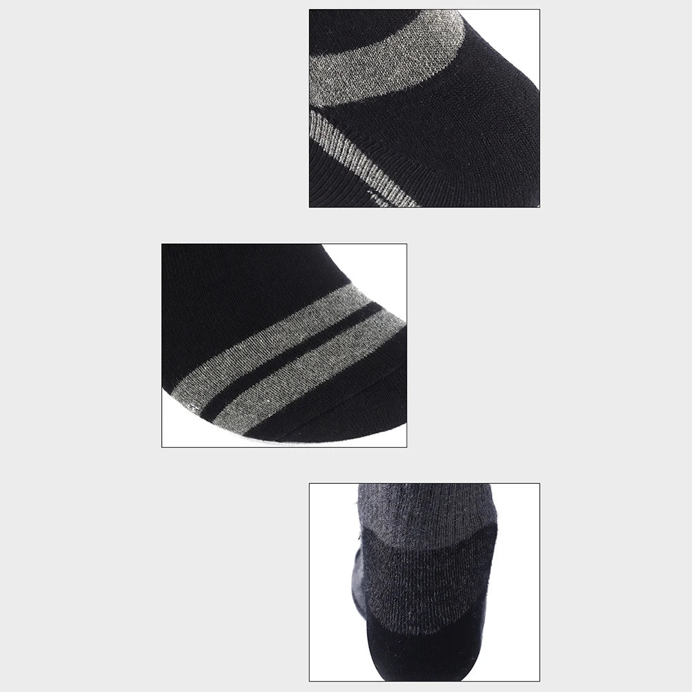 Unisex Thermal Insulated Socks Washable Electric Thermal Socks Elastic Thickened for Outdoor Sports Skiing.