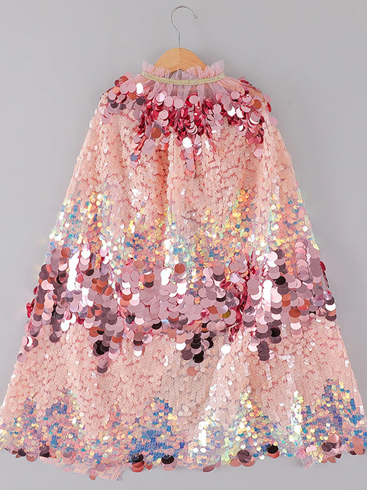 Halloween-Maskerade-Performance-Kostüm für Mädchen mit Pailletten, geeignet für Festival-Auftritte.