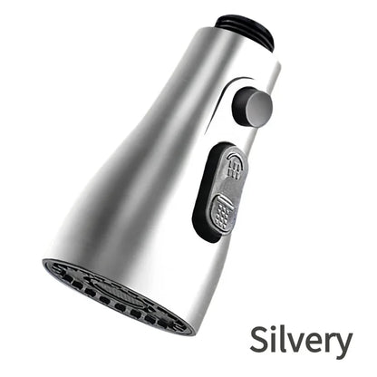 Kitchen Pull Out Faucet Sprayer Nozzle Universal 360° Rotation Faucet Extender 3 Modes Durable Water Saving Shower Spray Head