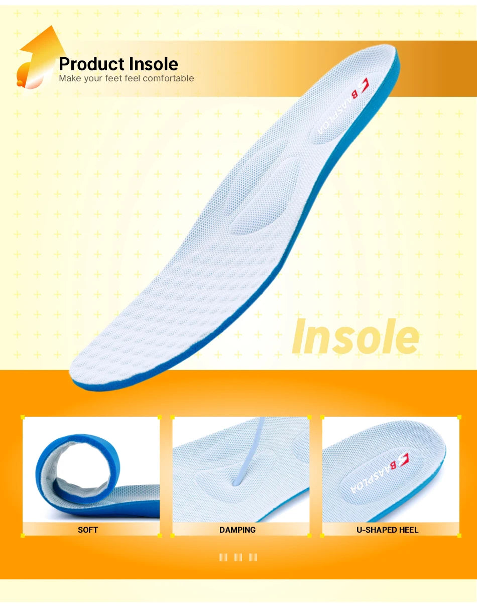 Baasploa Men Running Shoes Lightweight Sport Shoes for Men Mesh Breathable Casual Sneakers Non-Slip Outdoor New Arrival.