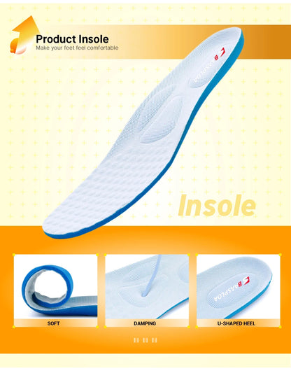 Baasploa Men Running Shoes Lightweight Sport Shoes for Men Mesh Breathable Casual Sneakers Non-Slip Outdoor New Arrival.