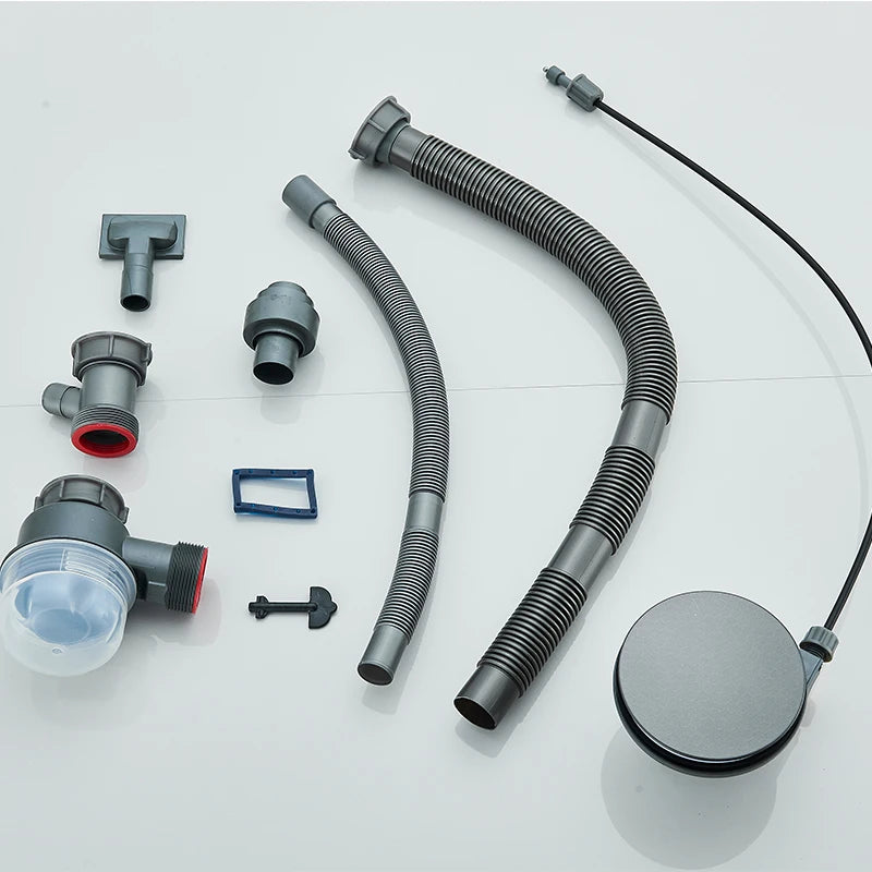 304 Stainless Steel  Multifunctional Kitchen Sink Faucet Set Rainfall Spout Pull Out Sprayer Pure Tap Cold Hot Water Mixer