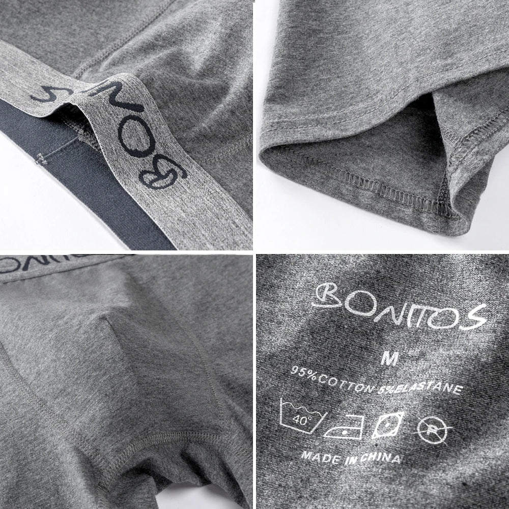 4 stücke Mann Unterwäsche Baumwolle Boxer Shorts Sexy Unterhosen Slip Herren Boxershorts männer Höschen Pack Marke