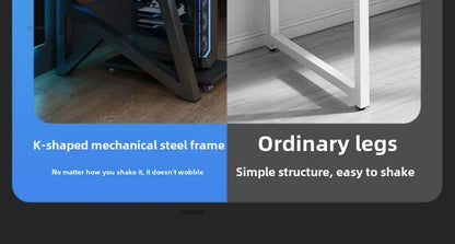 Moderne Doppel-Computertische für Zuhause, Desktop, E-Sport, Gaming-Tisch, Schlafzimmer, einfacher Schreibtisch, Studenten-Studientische, Büromöbel