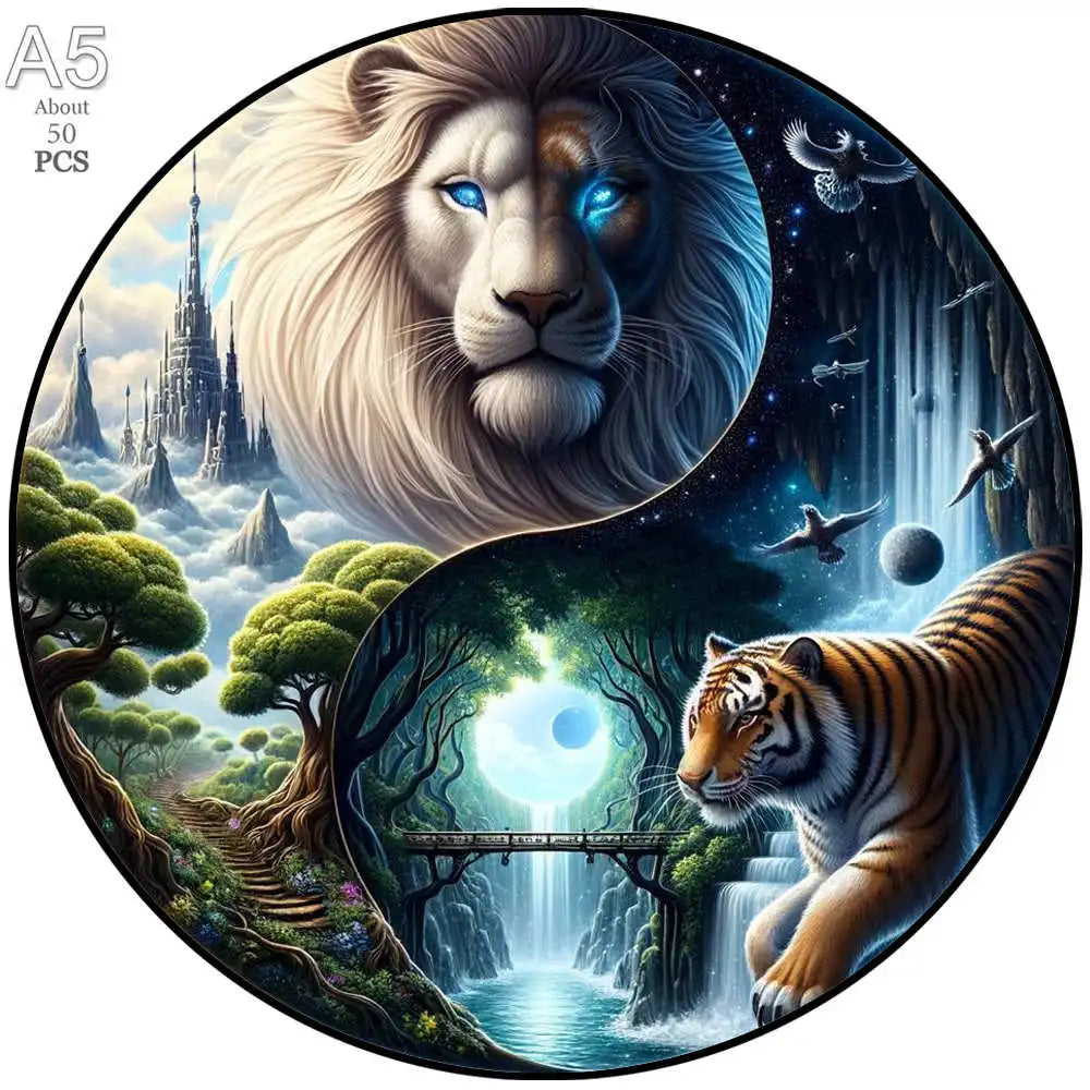 Medium Difficulty Jigsaws for Kids Adult Animal Puzzle Wood Beautiful Bird Owl Cat Wooden Puzzle Home Deco Holiday Gifts