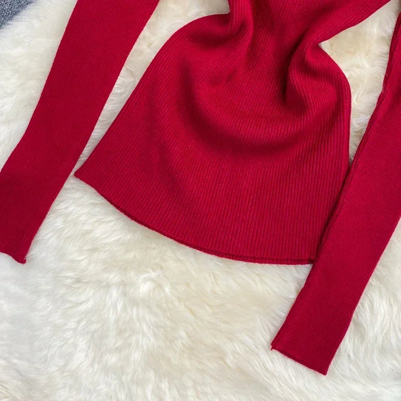 2026 neue Herbst Winter Rollkragen Langarm Gestrickte Pullover Einfarbig Multi Farbe Kaschmir Grundlegende Weiche Pullover