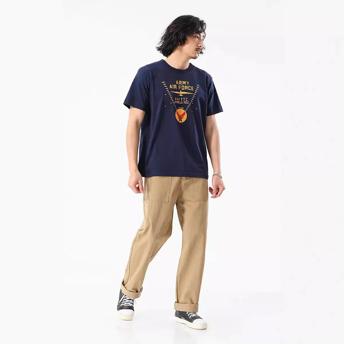 OKONKWO American Style Vintage Military Pants OG-107 Work Casual Pants People's Pattern Trousers Ame Kwo.