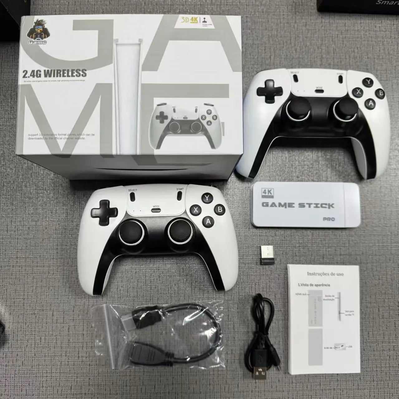 4K TV Game Stick M15 Video Game Console Built-in 40000+/50000 Games 128G Handheld Game Player Wireless Controller Retro Gamepad.