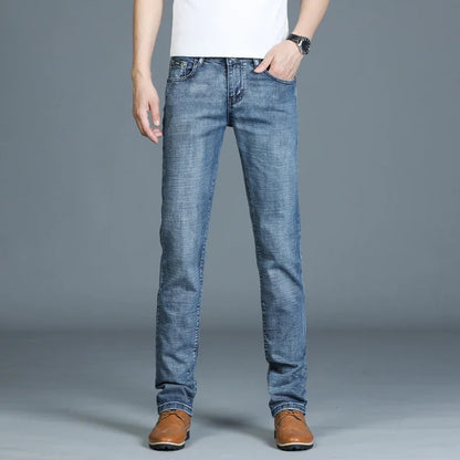 High Quality Mens Jeans Fashion Straight Denim Pants Men Classic Casual Jeans Male Plus Size Denim Trousers Ripped Jeans 28-40.