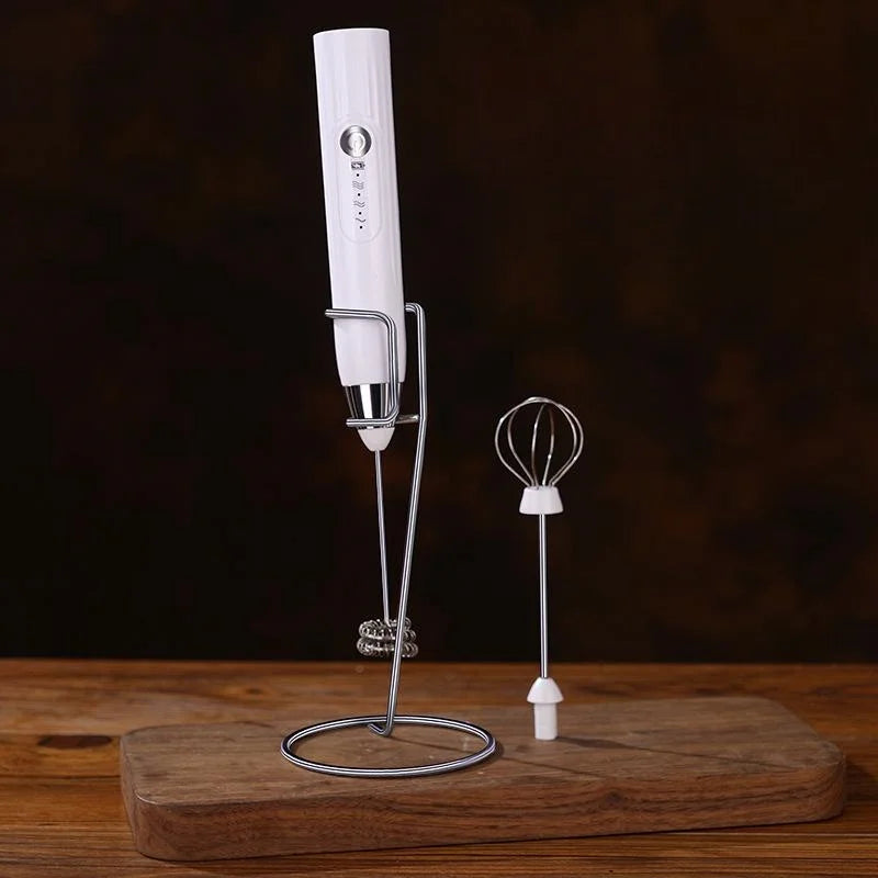 2-in-1 multi-function USB Rechargeable Electric Egg Beater Baking Mixer Milk Frother Kitchen Gadgets Coffee Stirrer Tools Dining