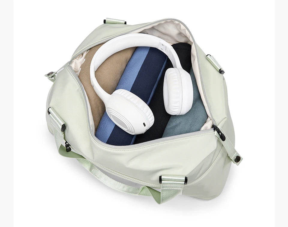 LEE Expandable Large Capacity Luggage Travel Handbag Women Sports Fitness Gym Yoga Bag Waterproof Dry Wet Pocket Duffel Bag.