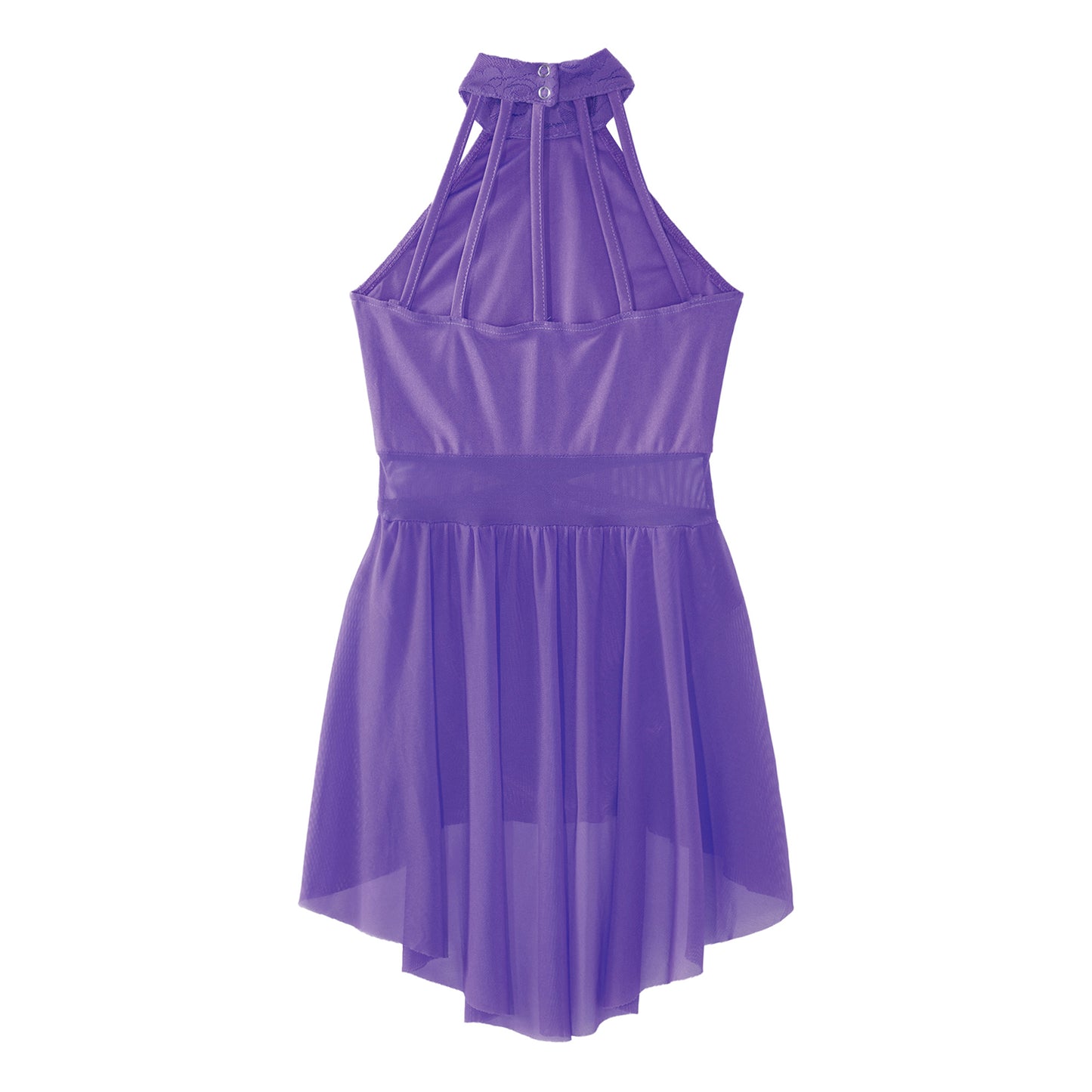 Mädchen Ballett Gymnastik Trikot lyrischen Tanz kleid ärmellose florale Spitze Tutu Tanz kleidung für Eiskunstlauf Bühnen performance