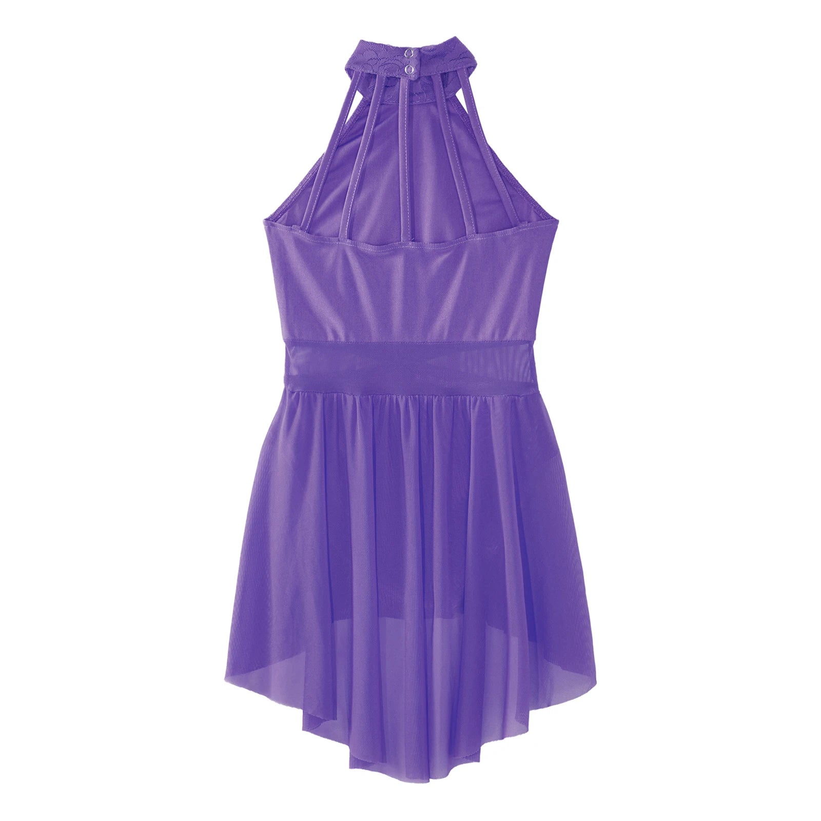 Mädchen Ballett Gymnastik Trikot lyrischen Tanz kleid ärmellose florale Spitze Tutu Tanz kleidung für Eiskunstlauf Bühnen performance.