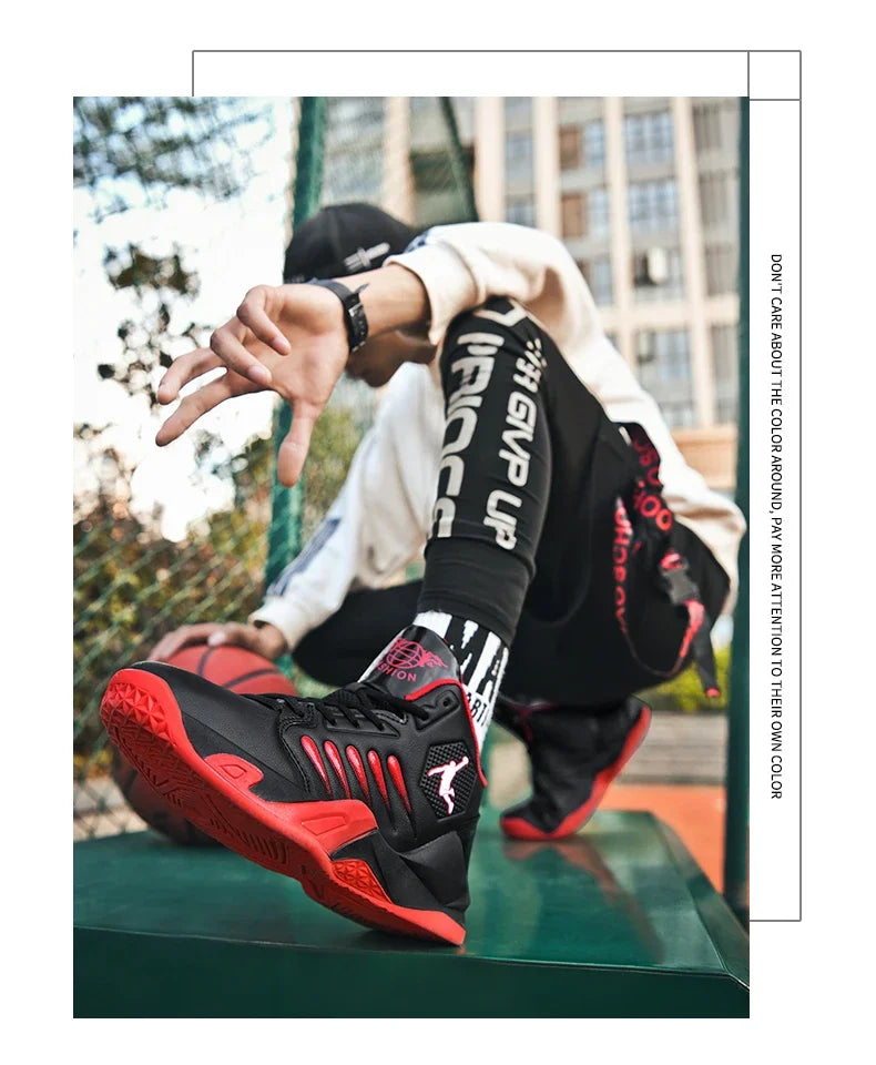 2024 Men Basketball Shoes Outdoor Sports Shoes Male Trendy Sneakers Wear Resistant Rubber Sole Basketball Shoes unisex 36-45