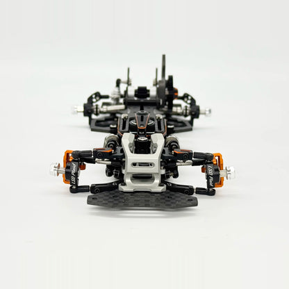 LSD Plaid RC Mini Car 1/24 RC Drift Mosquito Car  Frame KIT Lightweight Electric Remote Control Drift Model Toy Holiday Gift.