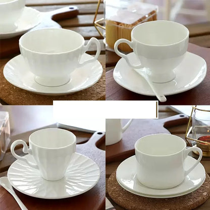 Plain white quality bone china tea cups set, ceramic coffee cup, japanese coffee cup, porcelain turkish coffee cups, originales.