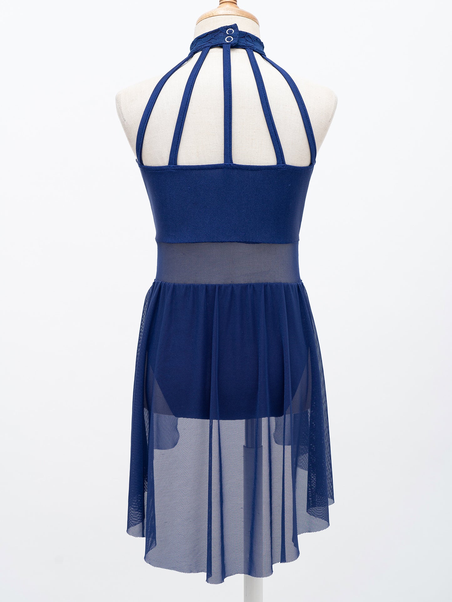 Mädchen Ballett Gymnastik Trikot lyrischen Tanz kleid ärmellose florale Spitze Tutu Tanz kleidung für Eiskunstlauf Bühnen performance.