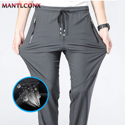 Elastic Waist Jogger Sweatpants Men Casual Classic Sport Men's Pants Quick Dry Straight Trousers Breathable Plus Size 4XL 5XL.