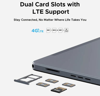 Global Version DOOGEE Tab E3 Max Tablet PC Android 15 Gemini AI 14'' 2.1K Screen 8GB RAM 256GB 13500mAh Large Battery Smart Pad