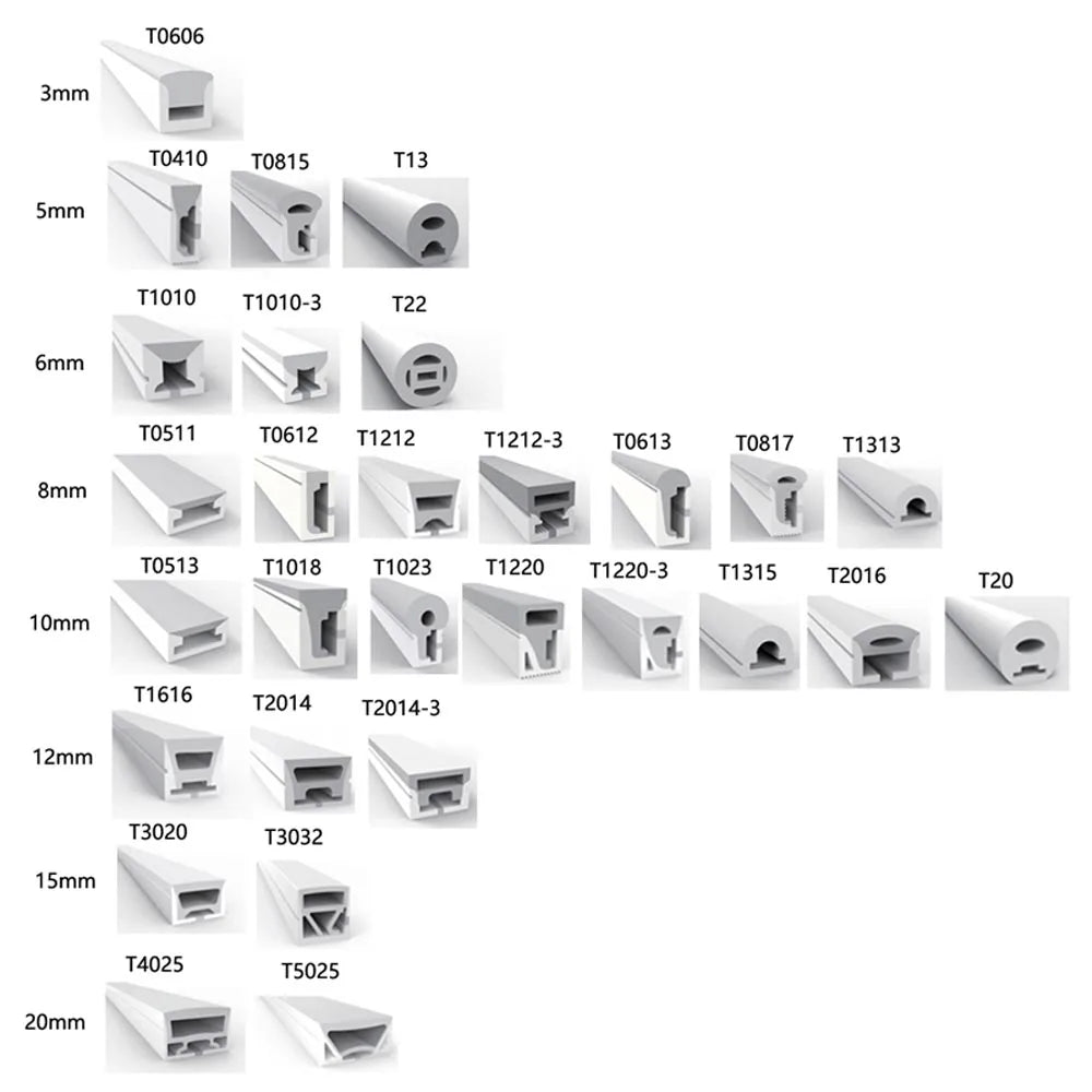 WS2811 WS2812B SK6812 LED Neon Rope Tube IP67 Waterproof Silica Gel Flexible Strip Light Soft Lamp Tube For Home Decoration.