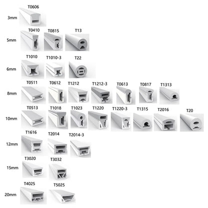WS2811 WS2812B SK6812 LED Neon Rope Tube IP67 Waterproof Silica Gel Flexible Strip Light Soft Lamp Tube For Home Decoration.