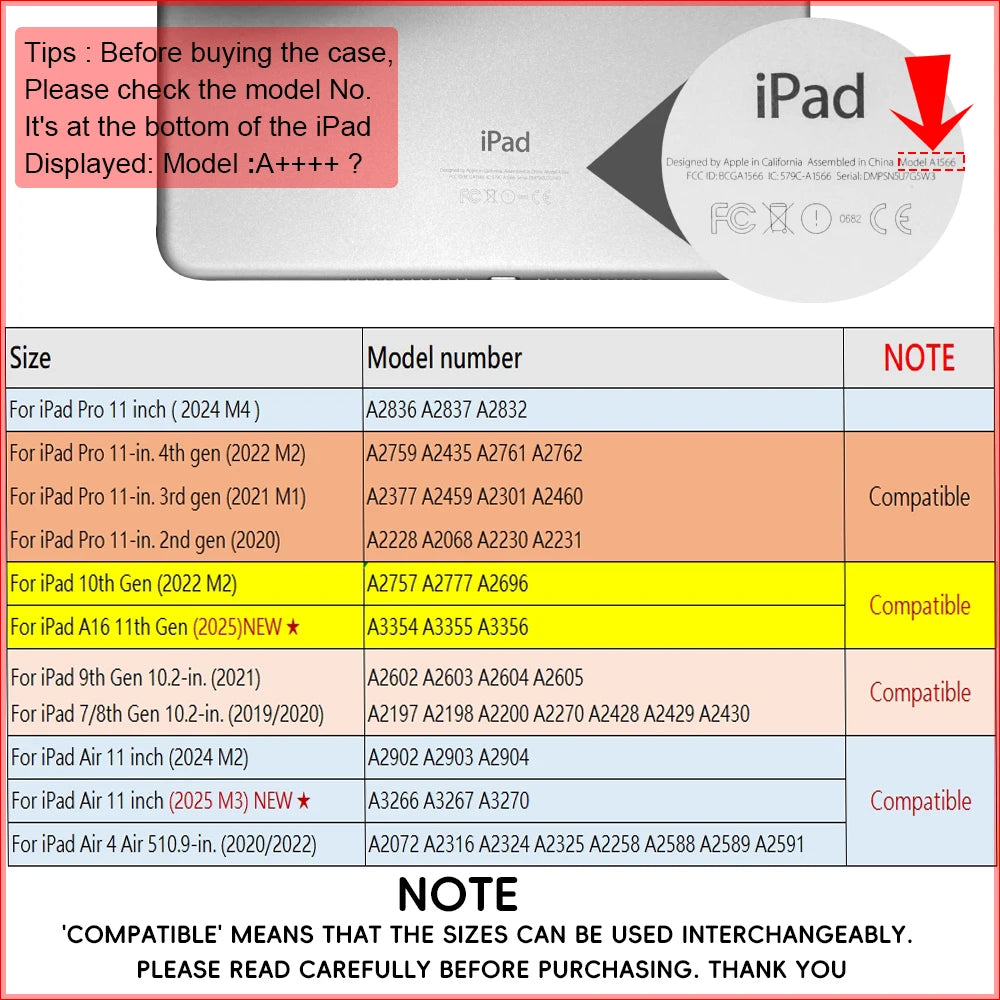 Magic keyboard Wireless Mouse For iPad 9th Generation Case A16 iPad 10.2 7th 8th Cover iPad Pro 11 M4 Air M3 10th Air 5/4 Funda.