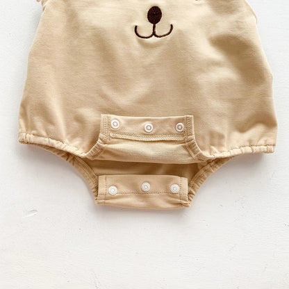 2023 neue Im Sommer Infant Neugeborene Baby Mädchen Jungen Cartoon Bär Druck Outfits Kinder Baumwolle Overalls Geschenk Hut Bodys