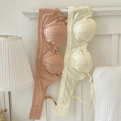 New Soft Soft Underwire Underwear Anti-sagging Simple Steel Rimmed Bra Glamour Anti-droop Bras Women.