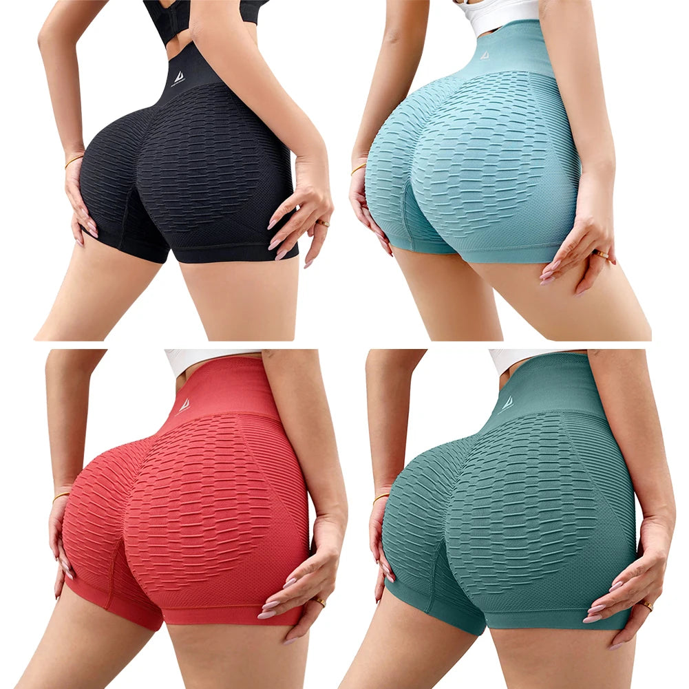 Workout Shorts for Women Butt Lifting Yoga Shorts High Waisted Running Shorts Tummy Control for Gym Running Workout Athletic.