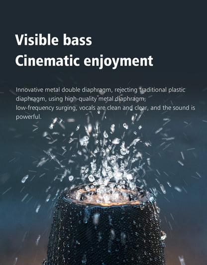 ZEALOT-S67 60W Portable Bluetooth Speaker Outdoor Party Speaker Big Loud Speaker Excellent Bass Performace 3D Speaker.