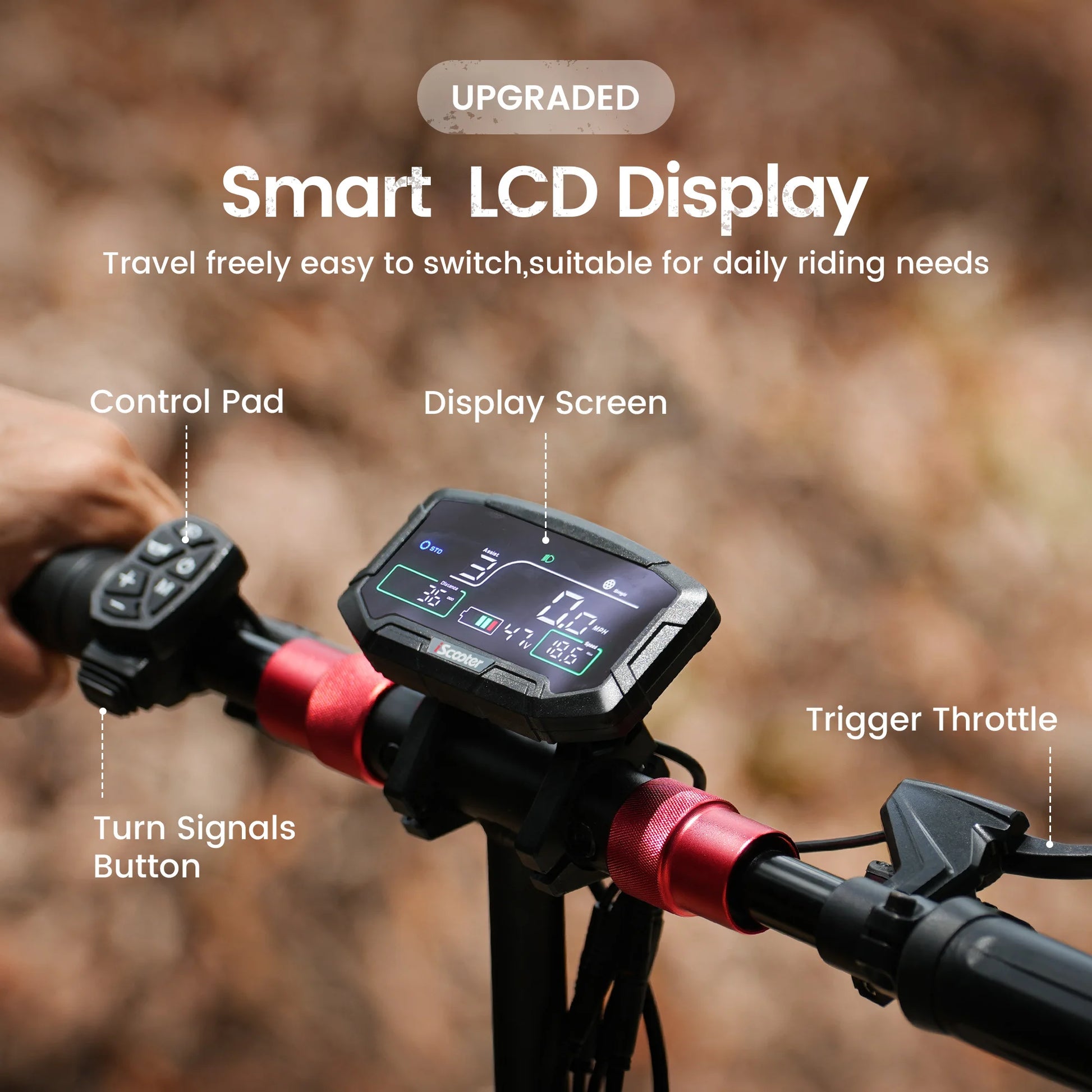 iScooter IX8 Foldable Electric Kick Scooter for Adults 60 km/h Speed 2400W Power 48V Voltage 20Ah Battery.