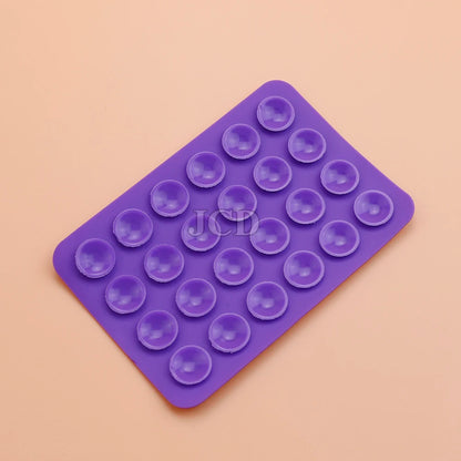 1 piece Strong Grip Phone Holder Adhesive Silicone Suction Phone Case Mount Anti-Slip Hands-Free Sticky Cell Phone Grip Stands.