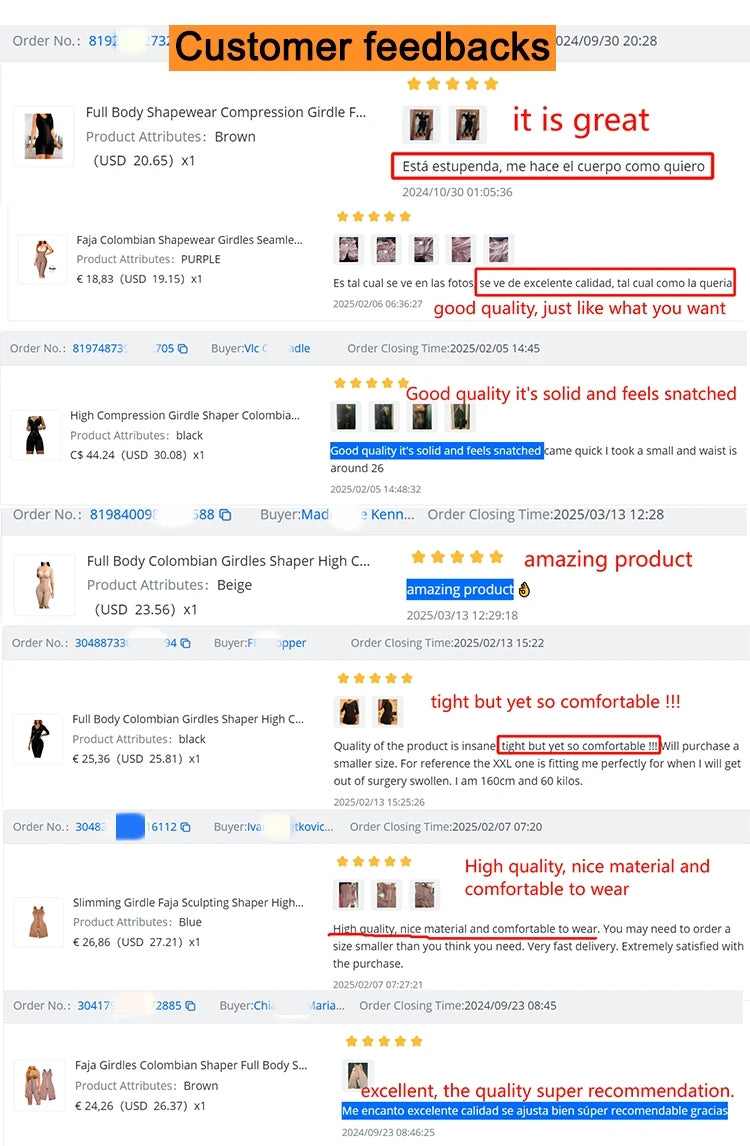 Girdles Shapers Fajas Colombian Corset Sculpting Body Sheath Slimming Bodysuit Tummy Reducing Shapewear Post Surgery Garment