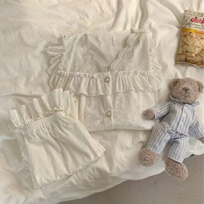 Soft Velvet Pajama Set Women Loose Home Wear Sleeping Velour Autumn Winter New Warm Sleepwear Female Nightie Ins Underwear.